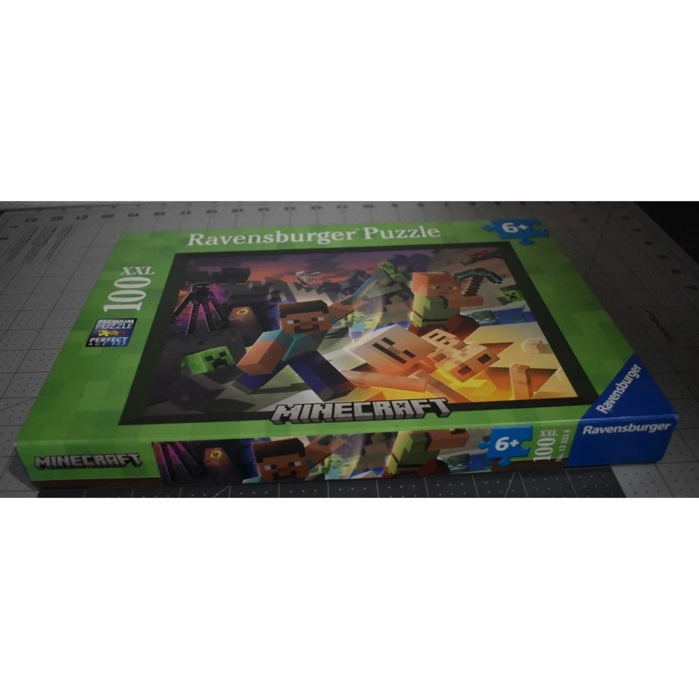 Ravensburger Minecraft Jigsaw Puzzle 100 Piece XXL  Complete Ages 6+ Premium